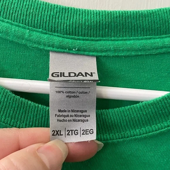 Hanes Green Graphic Tee with Chuck Norris - Picture 3 of 3